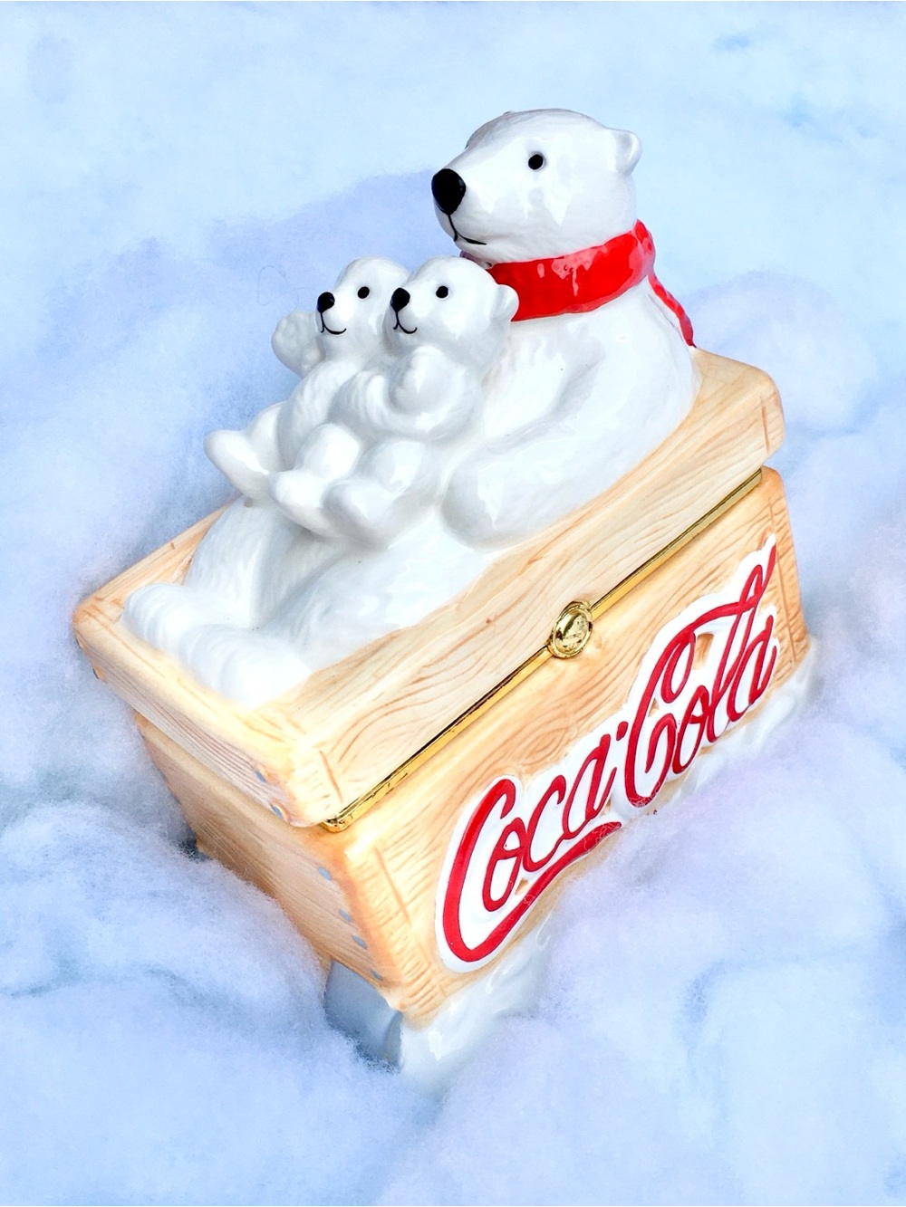 Coca Cola Bundle ❉ Houston Harvest Polar Bear Trinket Box Coffee Mug & Tumbler